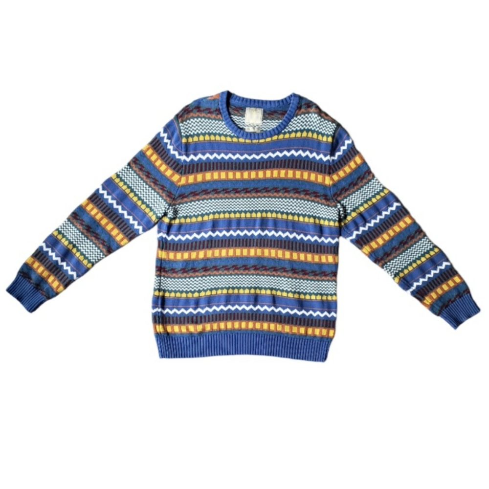 Urban Outfitters Sweaters For All My Friends Mens XL Multicolor Geometric Knit